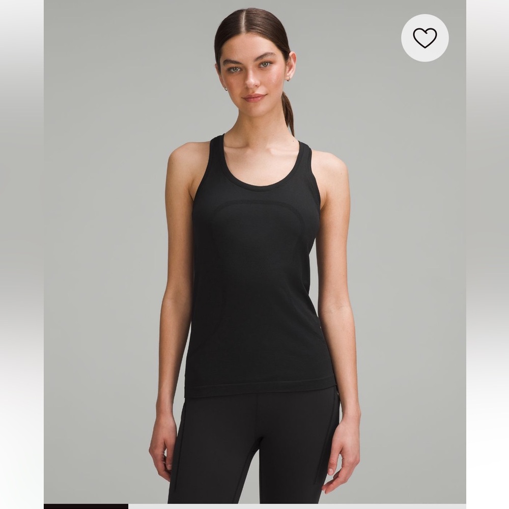 NWT- Lululemon- Swiftly Racerback 2.0- Sz 12- Hip Length- Black